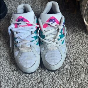 Nike Women's Athletic Shoes - White, Pink, Teal